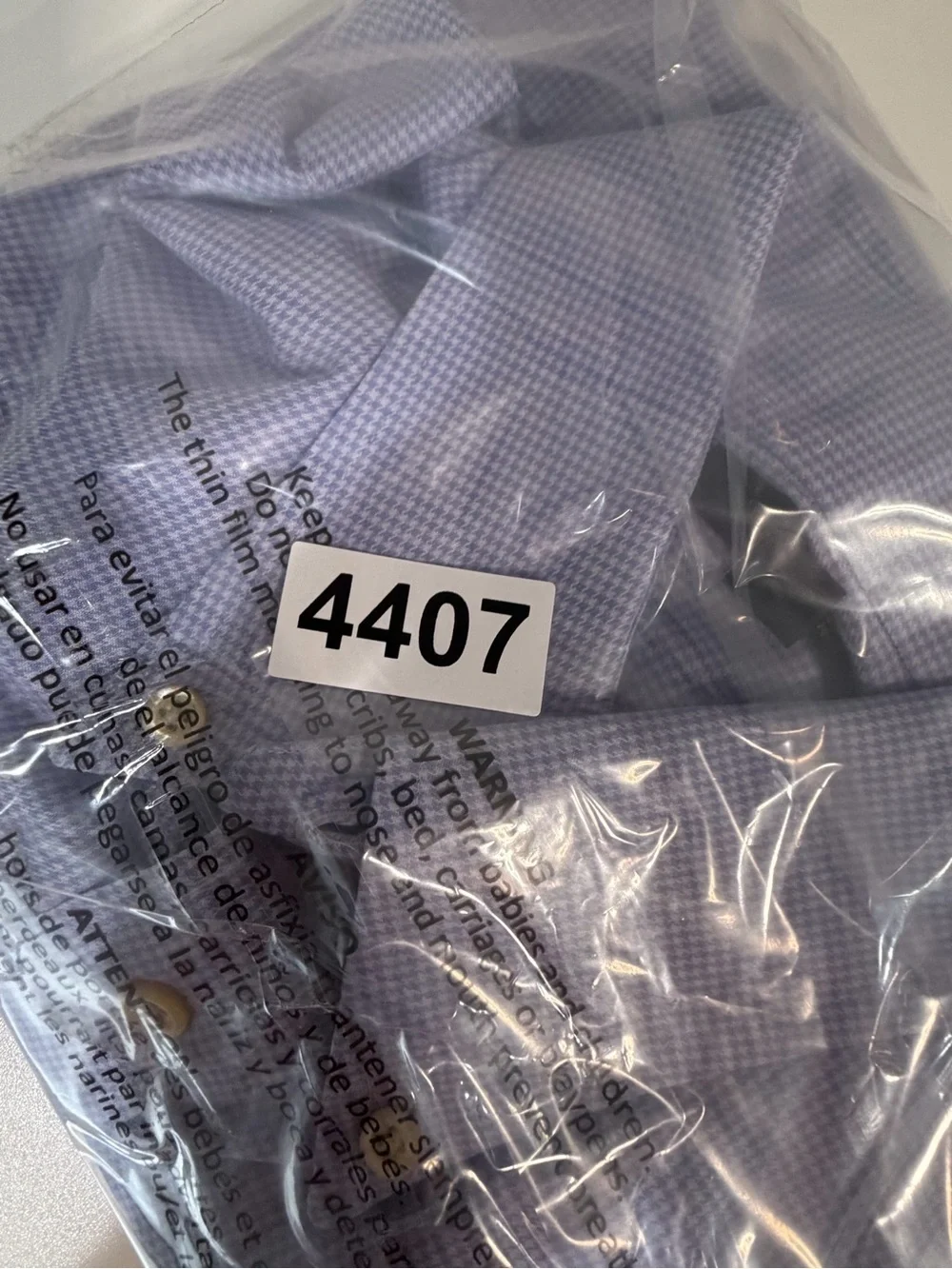 Burberry Size M (Fits Larger) Light Purple Button Herrington Check Dress Shirt